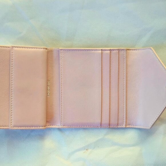 Two Balenciaga Blush Papier Mini + Tan mini mini Papier Leather Wallets - Picture 4 of 11
